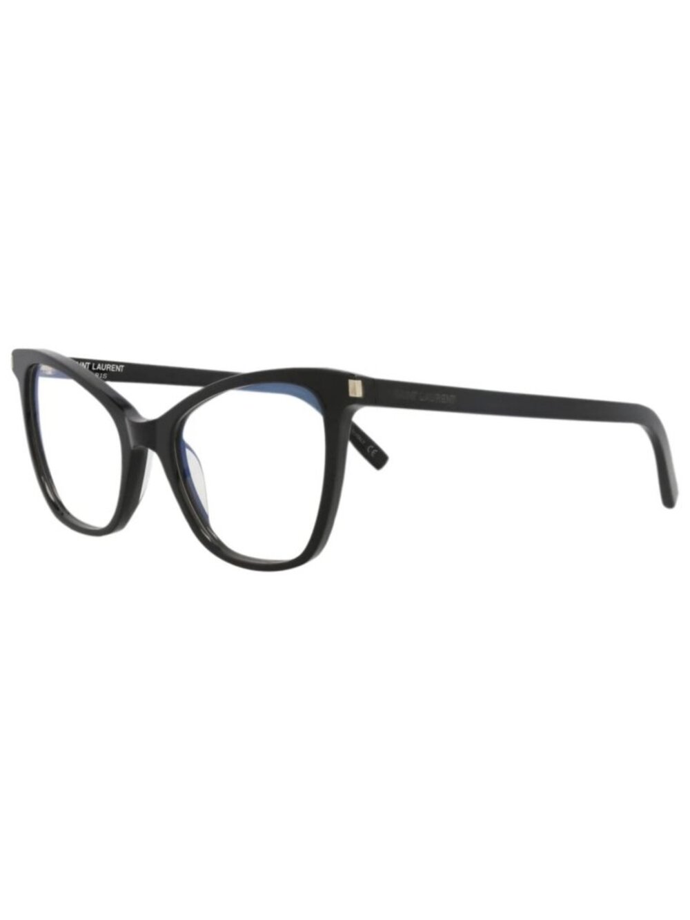 New Saint Laurent Women's Eyeglasses Cat Eye Acetate Frame Black Black